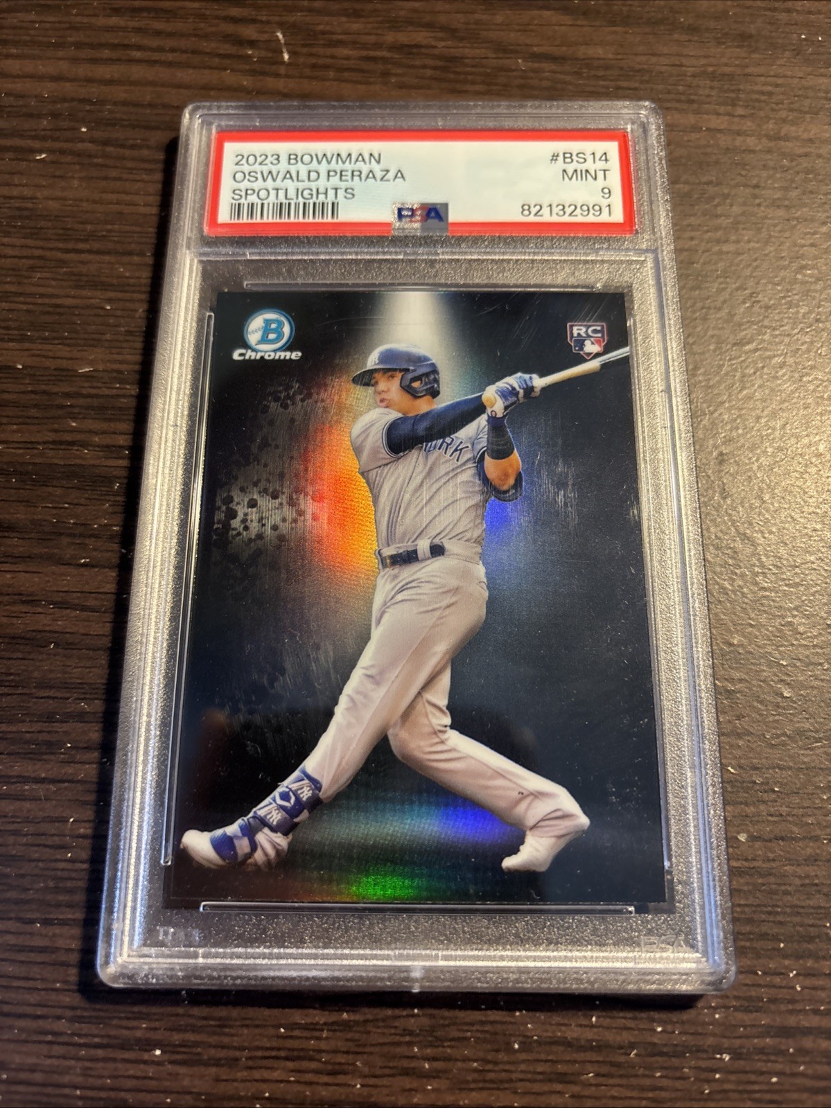 Oswald Peraza (2023) Bowman Baseball Spotlights #BS14 - PSA 9 - Rookie Card
