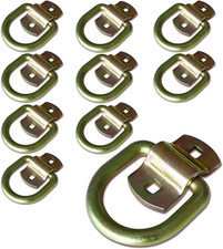 ANLULOAD 10Pack 1/2" Heavy Duty Weld-On Forged D Ring, D-Ring Trailer Tie down