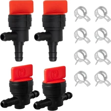 Inline fuel shut off valve for small engine