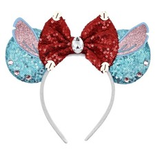 NEW Disney Parks Ears Lilo Stitch Ear Bow Headband Disney World Theme Parks