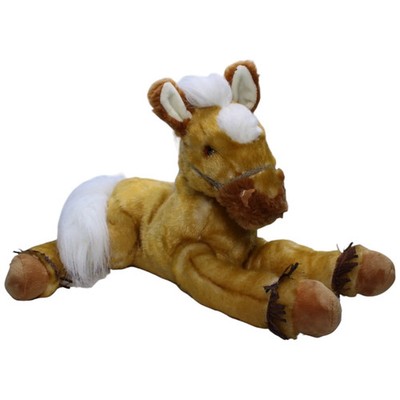Chad Valley XL Goldbraunes Pferd Kuscheltier 40cm Gebraucht