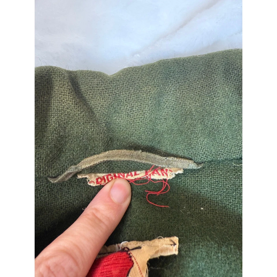 VTG 50s Lanz of Salzburg Green Wool Hunting Cape Antler Buttons Austria 95 M / L - Image 3 of 4