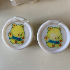 Set Of 2 Child  s Shoelace Keepers Gerber  s  First Years Made In Hong Kong 1980