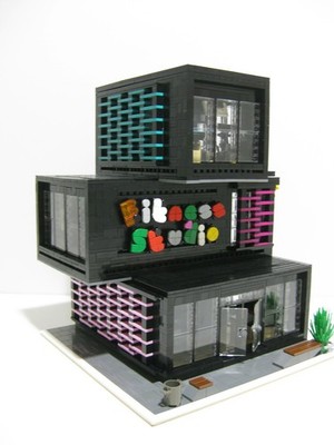 Lego Custom Modular Building Haus Fitness Studio Moc