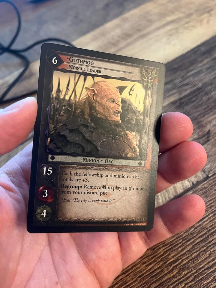 LOTR Lord of the Rings TCG Treachery & Deceit Foil 18RF10 Gothmog, Morgul Leader - Image 3 of 4