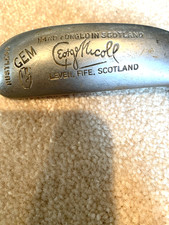 Putter vintage George Nicoll gema sin óxido forjada a mano en Escocia 35" diestro