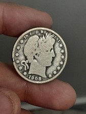 1908- O Barber Half Dollar #4