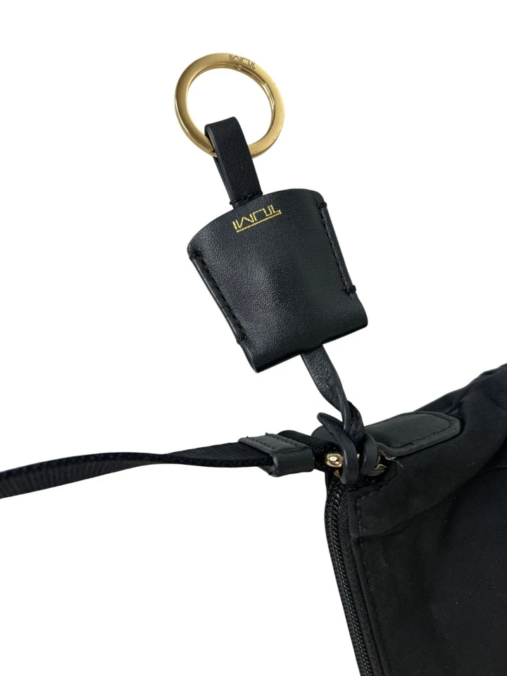 Tumi Black Nylon Crossbody Bag With Gold Hardware & Adjustable Strap R23 - Image 3 of 4