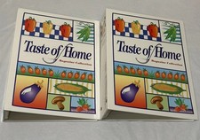 VTG Lot of 2 Taste of Home Magazine Binders Vegetables Design Recipe Storage
