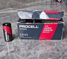 Procell Intense CR123 Lithium 3V Batteries 10 Pack 1.5Ah High Drain 03/2030