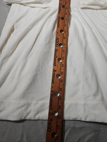 Betsey Johnson Intimates Robe Womens Medium White Ivory Belted Hooded Terry - Picture 12 of 13