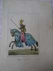 German Nobility Colored Print "Ulrich von Lichtenstein" Dolfino dis, Sheet 32