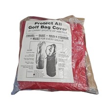 Protect All Golf Bag Cover Cordura Red Travel Rain Dust Storage New USA Made