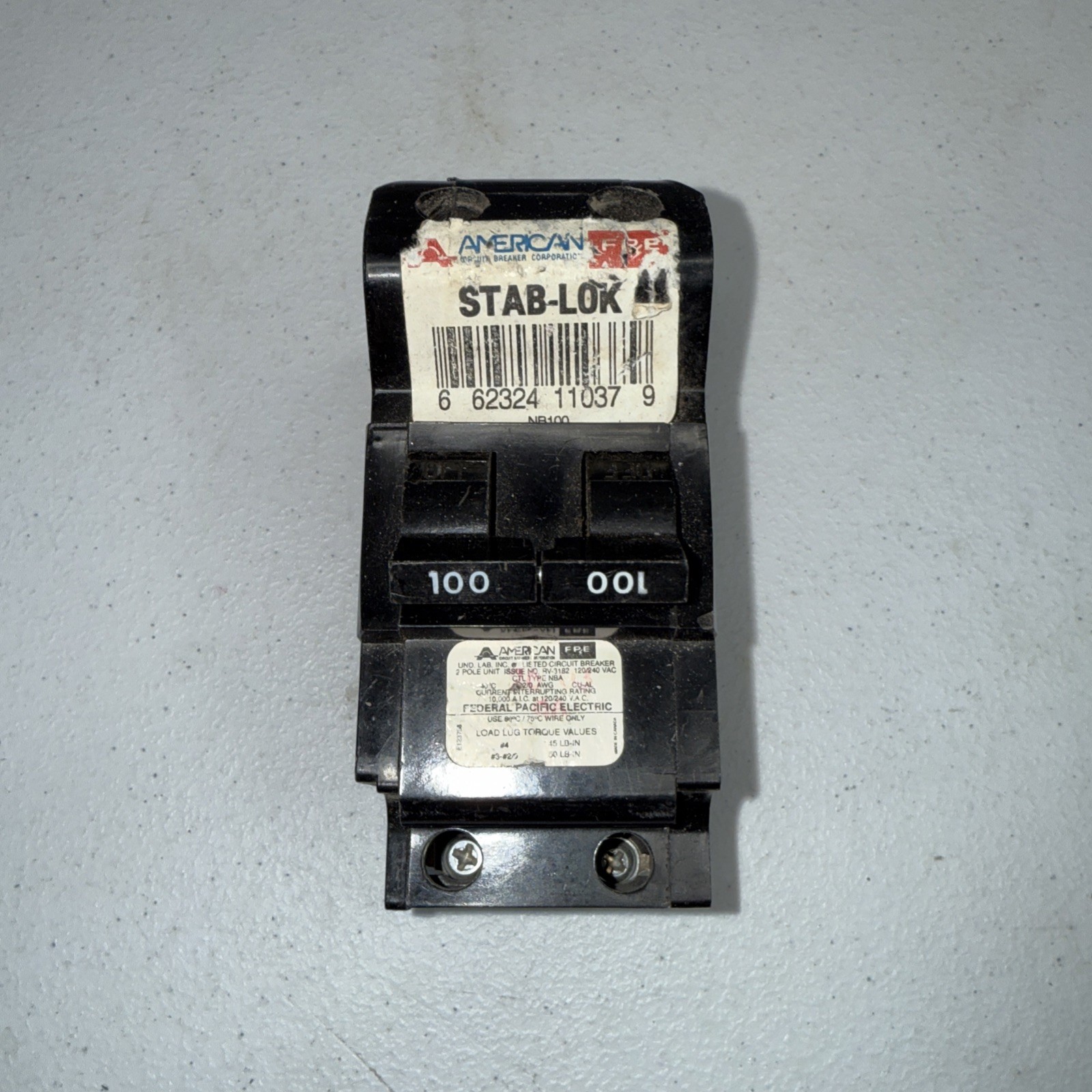 FPE NB2100 100amp 240Volt Bolt-on