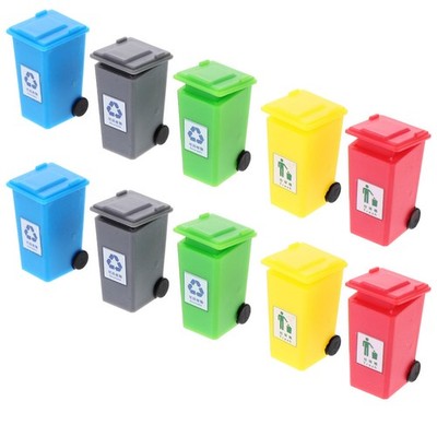  10 Pcs Tisch Mülleimer Mülltonne Klein Tischmülldose Kleine Mülltonnen