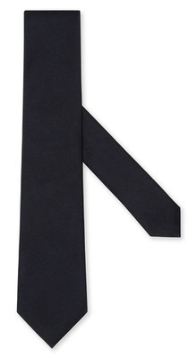Ermenegildo Zegna Evening Tie Silk Black Italy NEW JG025031