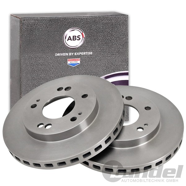 2X A.B.S. Bremsscheiben 256Mm Vorne Passend FüR Mitsubishi Eclipse-image