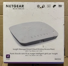 NEW SEALED NETGEAR WAC510 INSIGHT MANAGED SMART CLOUD WIRELESS ACCESS POINT
