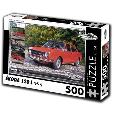 RETRO-AUTA Puzzle Nr. 24 `koda 120 L (1979) 500 Teile