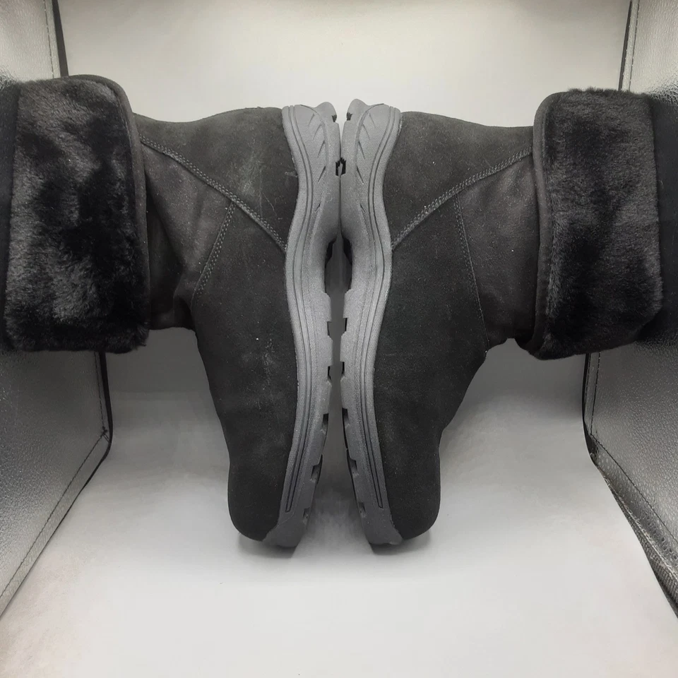 Botas Muk Luks Ariel para mujer 11W negras gamuza piel sintética E109 Foto 4 de 4