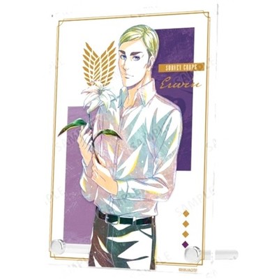 Erwin Smith Flower Shop Ver. AoT Illustration Ani-Art Double Acrylic Japan W286