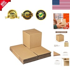 4x4x4 inches Shipping Boxes, Corrugated Cardboard Box Mailer Boxes for Shippi...