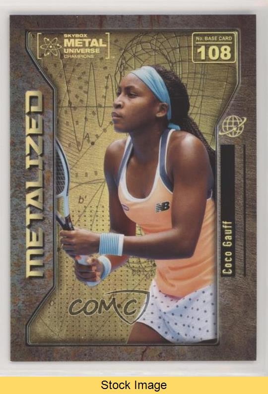 2021 Skybox Metal Universe Champions Gold Spectrum Coco Gauff Rookie RC READ 6o2