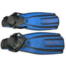 Mares Plana Avanti Quattro Open Heel Fins Small Blue and Black Scuba Snorkeling