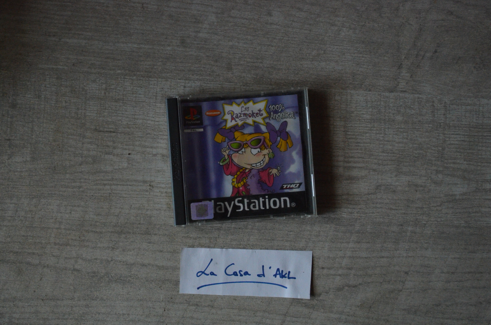 Les Razmoket : 100% Angelica sans jaquette avant sur Playstation 1 PS1 - FR TBE