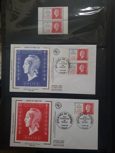 Feuillet Timbré France 1994 Non Dentelé - Marianne Dulac YT 2863, Collection Philatélie