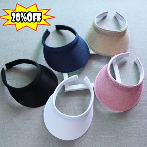 Sun Visor Adjustable Sports Tennis Golf Headband Cap Unisex Womens Hat Men -AU - Picture 1 of 21