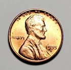 1955 D LINCOLN WHEAT PENNY UNC #P182