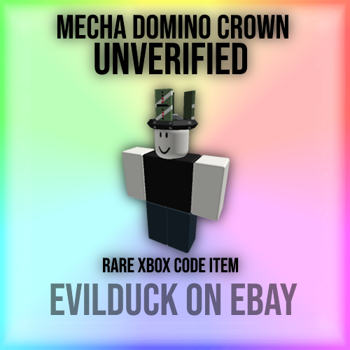 Unverified Roblox With Mecha Domino Crown (Rare Xbox Exclusive Code
