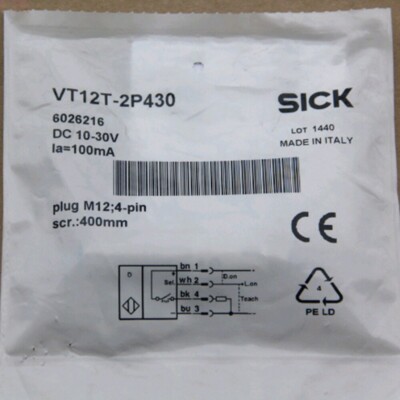 New Sick VT12T-2P430 VT12T2P430 6026216 Photoelectric Switch Sensor