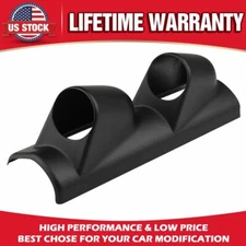 Dual Hole 52MM 2" Racing Sport Auto Meter Gauge Pillar Mount Pod Bracket Holder 
