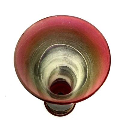 STEINER & VOGEL Vohenstrauß Vase lila GERMANY H 23 cm Glasvase Glas