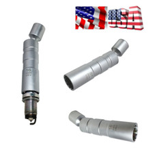 1 PCS 16mm 3/8'' Car Universal Magnetic Spark Plug Socket Wrench Short Hand Tool