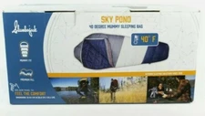 Slumberjack SKY POND 40 DEGREE MUMMY Sleeping Bag Double Sliding Zippers 🆕