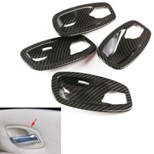 Door Handle Bowl Cup Cover Gloss Carbon Fiber Water Print Fit 08-10 E60 535i M5