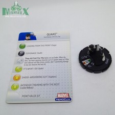 Heroclix Captain America set Quake 034 Rare figure w/card 