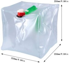 2 Taniche Pieghevoli Per Acqua Da 5L E 10L | Borracce Per Campeggio, Escursionismo E Viaggi - Foto 3