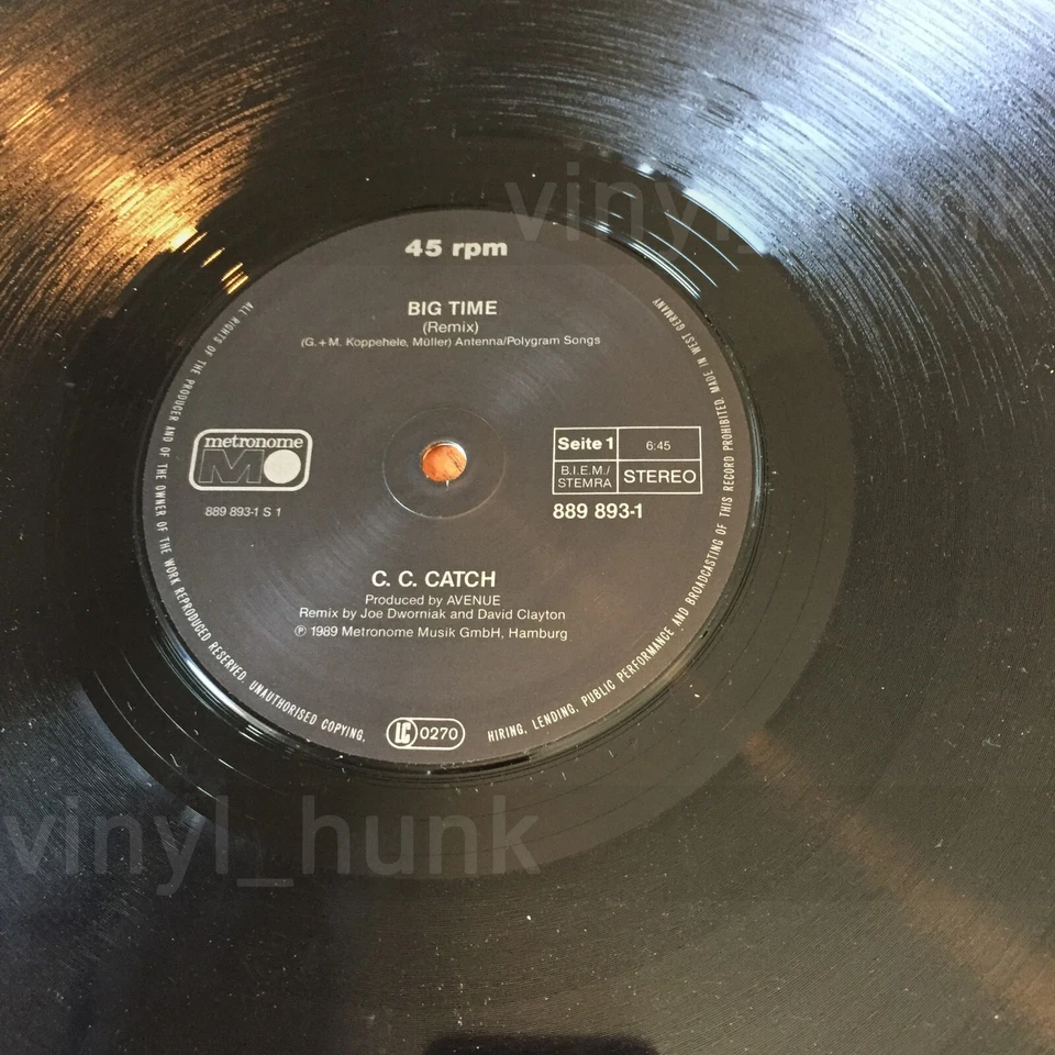 T25 C.C. CATCH Big time 12ps maxi vinile - Immagine 3 di 4