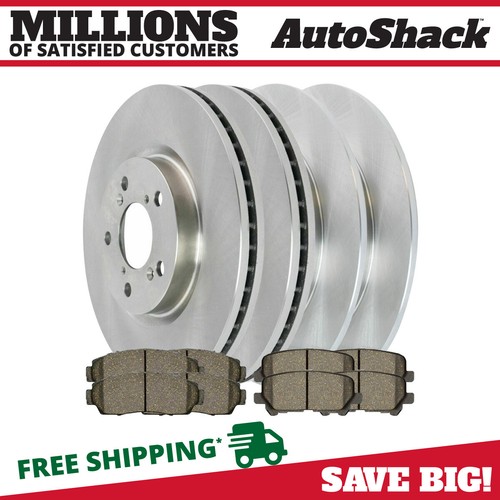 Front & Rear Brake Rotors & Pads for 2011 2012 2013 2014 Honda Odyssey