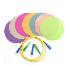 50Pcs Diamond Polishing Lapping Microfinishing Film for Optical Fiber 8'' Disc