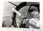 Vtg WWII Photo Airplane Pilot Shooter Gunner Interior View Cockpit