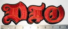 Dio Iron On Patch Embroidered Vintage NEW Large Ronnie James Holy Diver 1980's