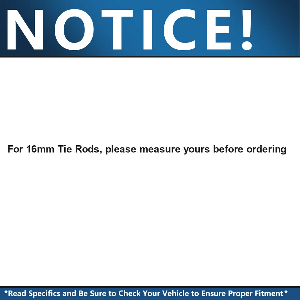 Varillas de amarre externas delanteras para Chevy Trailblazer SSR GMC Envoy Saab 2002-2009 9-7x Foto 2 de 4