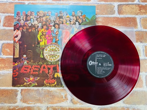THE BEATLES Sgt Peppers OP8163 JAPAN Original RED WAX ODEON Tested Rare No.2D - Picture 7 of 12