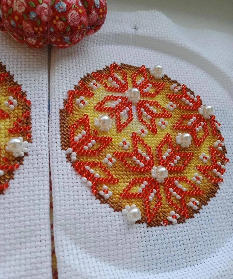 Decoración de Árbol de Navidad - Ámbar SR-168 Plástico Lienzo MP Studia Contado Cro... Foto 3 de 4