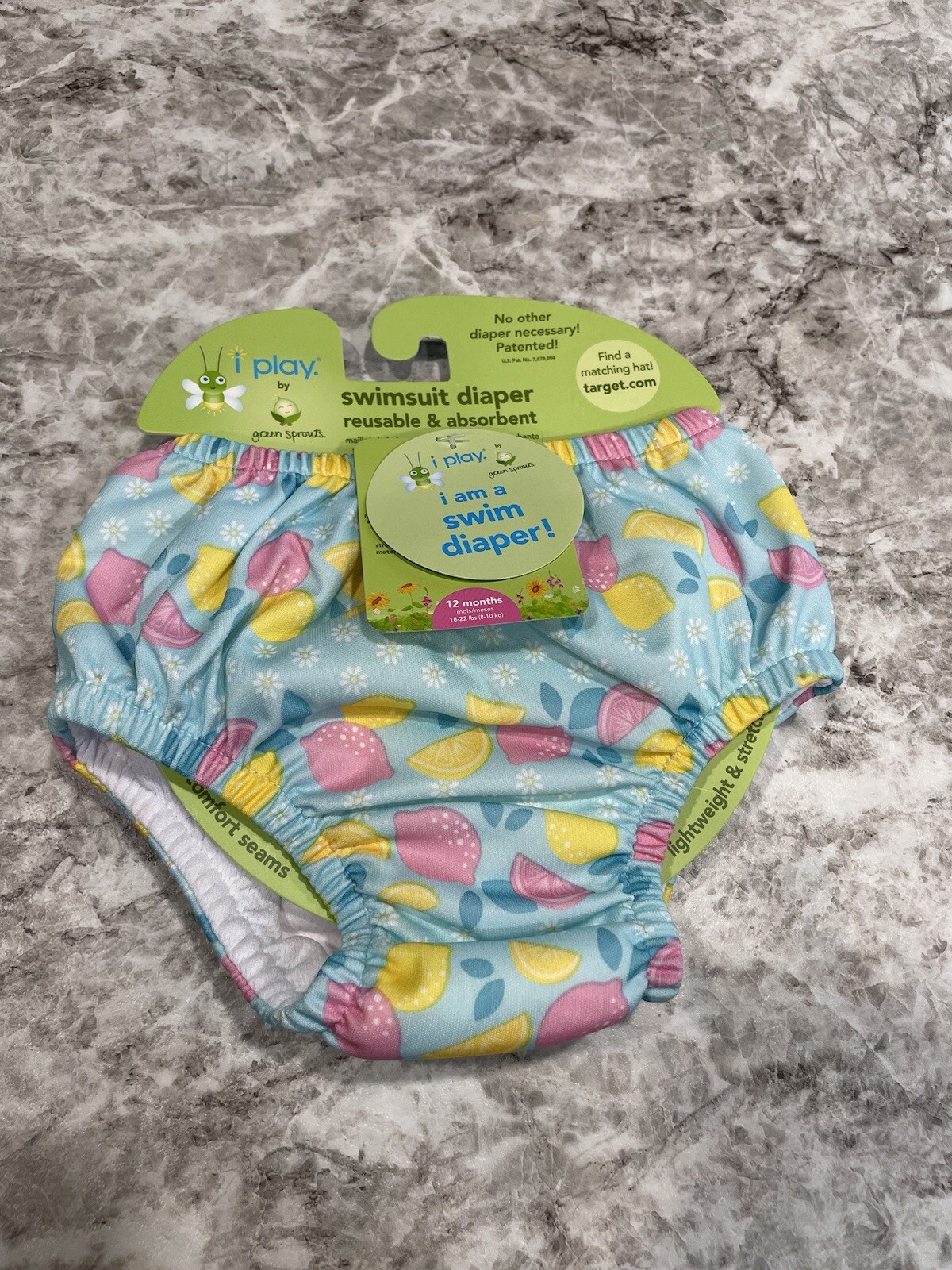 Baby Swim Diaper IPlay Reusable Swim Diaper UPF 50+ Baby